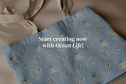 Ocean Life | Linocut collection, a Pattern Graphic by SappiStudio (Thumbnail 21 of 21)