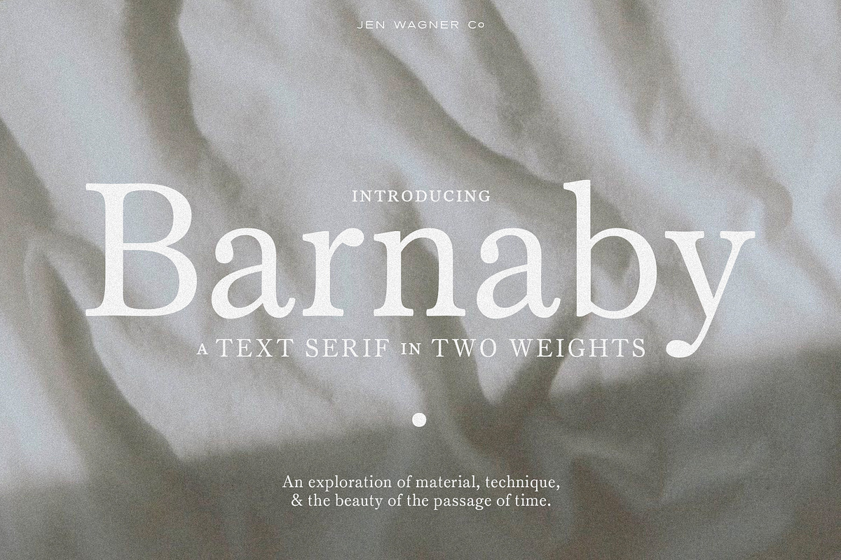 Barnaby | A Minimalist Text Serif, a Serif Font by Jen Wagner Co (Photo 1 of 10)