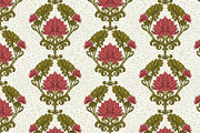 Vintage Lotus Art Nouveau Patterns, a Pattern Graphic by NayaChu (Thumbnail 5 of 9)