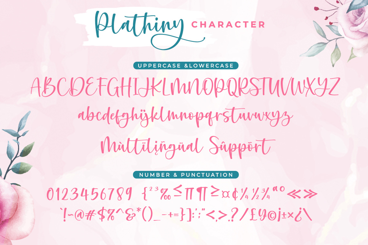 Plathiny - a handwritten script, a Handwritten Font by Beautypes (Photo 6 of 7)