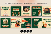 Coffee Shop Instagram Feeds, a Social Media Template by Jiwstudio (Thumbnail 2 of 3)