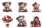 Whimsical Birthday Clipart Birthday, an Illustration by CreationArt (Thumbnail 3 of 6)