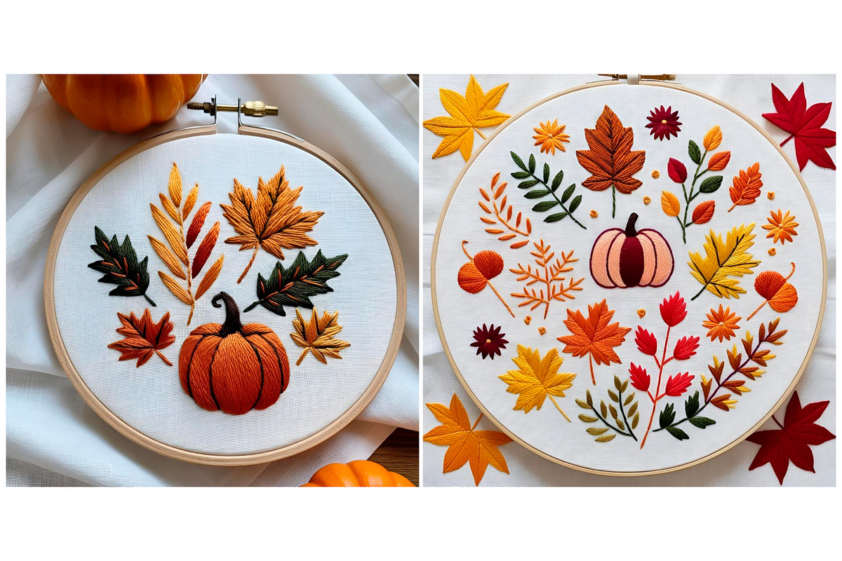 Background Embroidered Leaf Tree, a Background Graphic by IrySha (Photo 5 of 6)