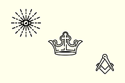 Secret Society Vector Elements, an Illustration by Claw Creative Co. (Thumbnail 3 of 4)