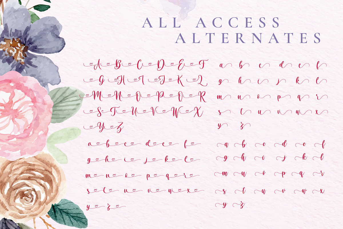 Virgi Ella - Lovely Calligraphy Font, a Script Font by StringLabs (Photo 11 of 13)