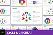 Cycle & Circles PowerPoint Templates, a Presentation Template by Warna Works (Thumbnail 1 of 28)