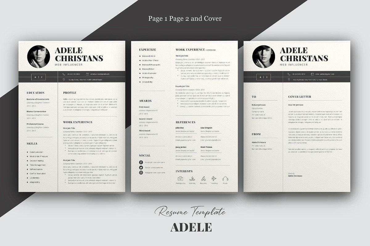 Resume Template Word, a Resume Template by Astut (Photo 3 of 6)