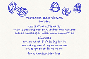 Postcards From Vienna SVG Font, a Handwritten Font by Ana's Fonts (Thumbnail 3 of 11)