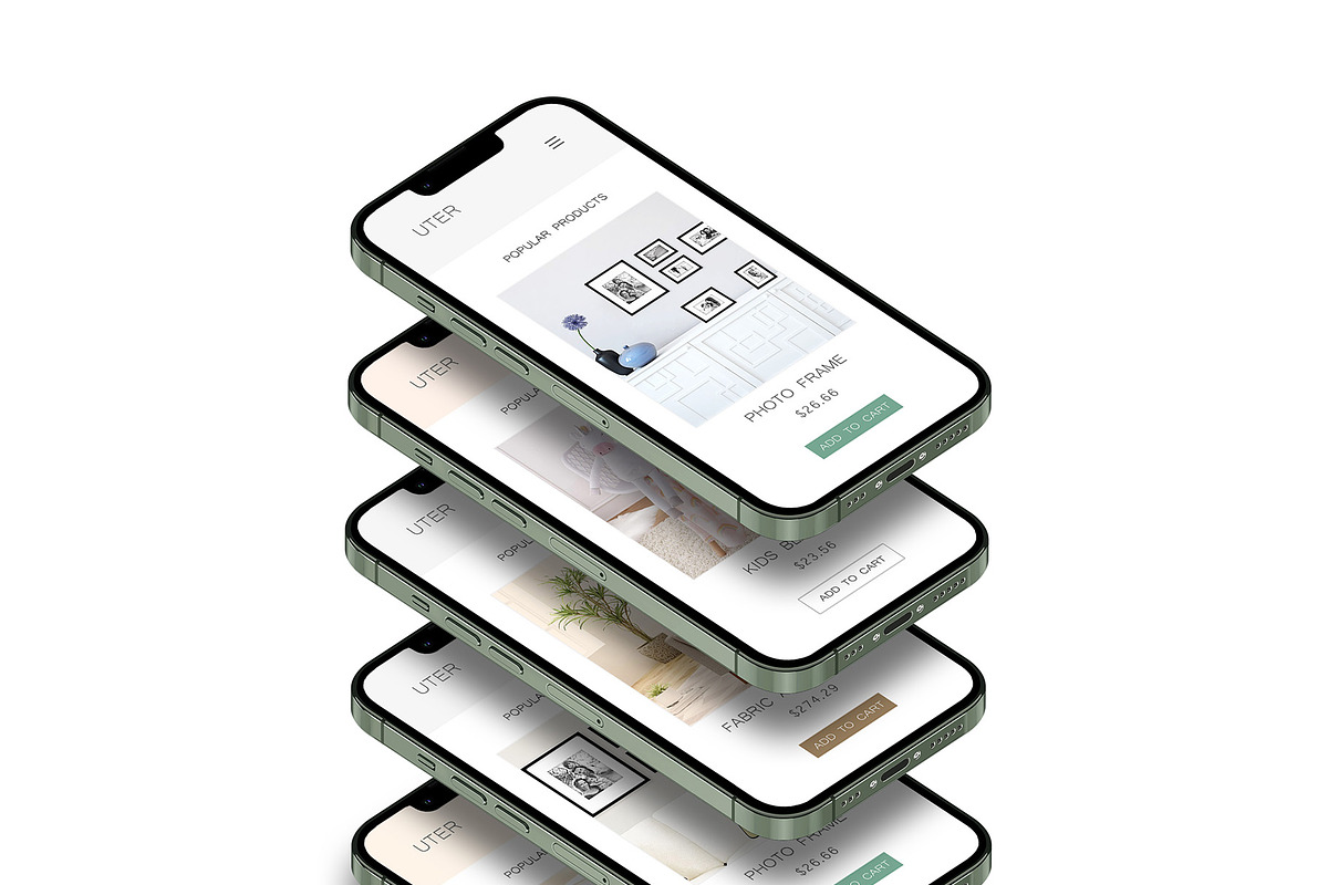 Realistic 3D iPhone Mock-Up Bundle 3, an iPhone Mockup by Graphicsworld125 (Photo 6 of 15)