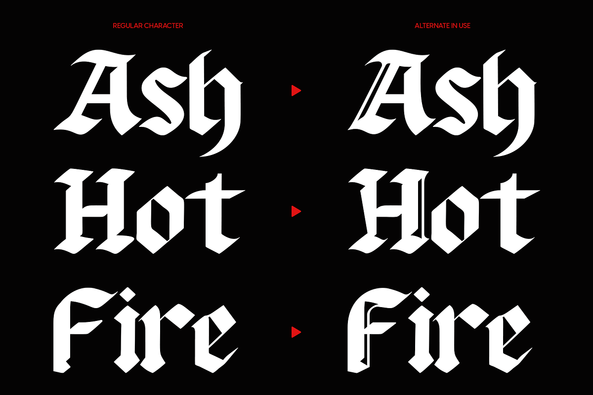 Gravenorth - Gothic Blackletter, a Blackletter Font by Indotype Foundry (Photo 3 of 10)