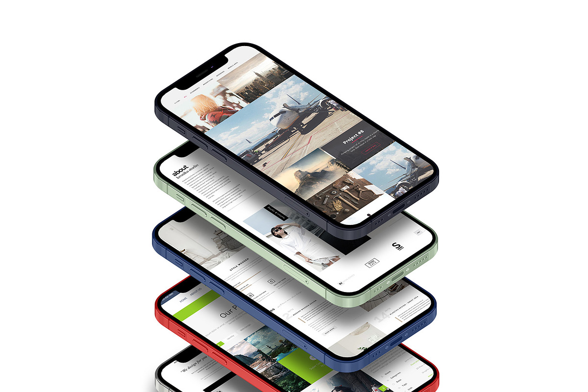ALL 3D iPHONE MOCK-UP BUNDLE VOL-1, an iPhone Mockup by Graphicsworld125 (Photo 7 of 62)