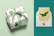 Summer Crocodile Patterns & ClipArt, an Animal Illustration by PenguinArtStudio (Thumbnail 11 of 12)