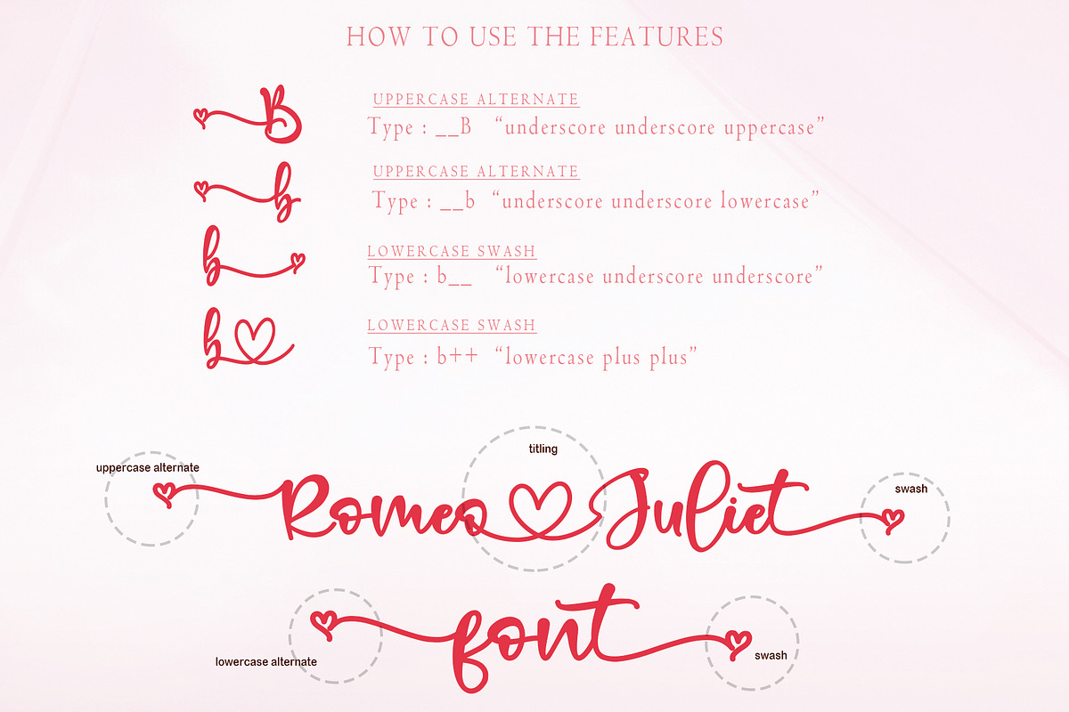 Romeo Juliet, a Script Font by Letterara (Photo 3 of 12)