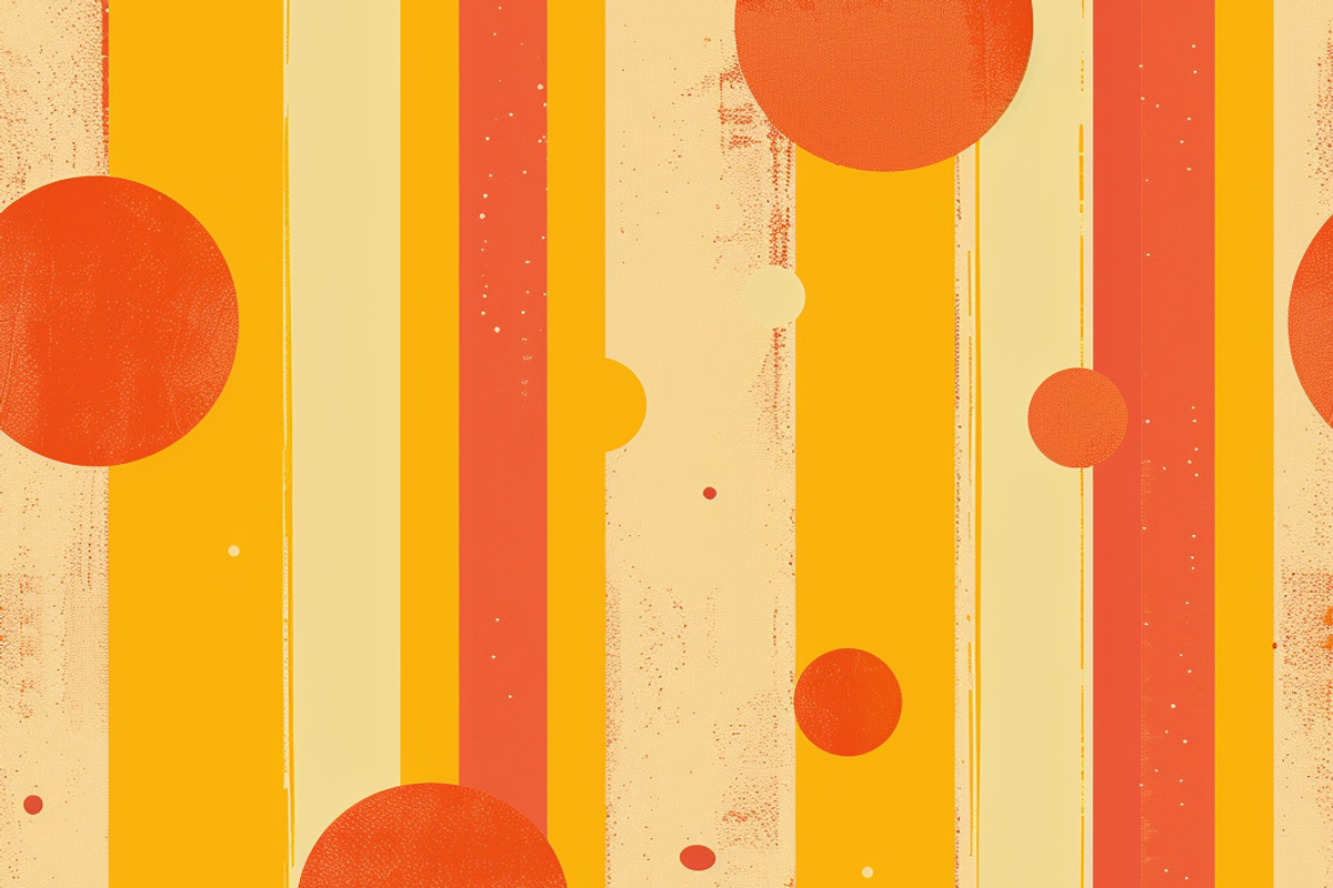 Orange & Yellow Dot Lines, a Pattern Graphic by Printable Treasure (Photo 4 of 4)