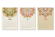 2019 New Year Calendar Mandala Style, a Stationery Template by Noree (Thumbnail 2 of 5)