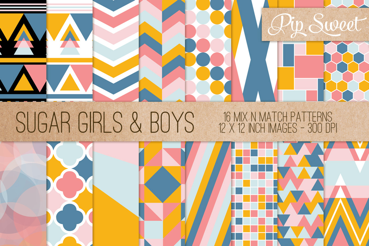 Sugar Girls & Boys 16 Pattern Set