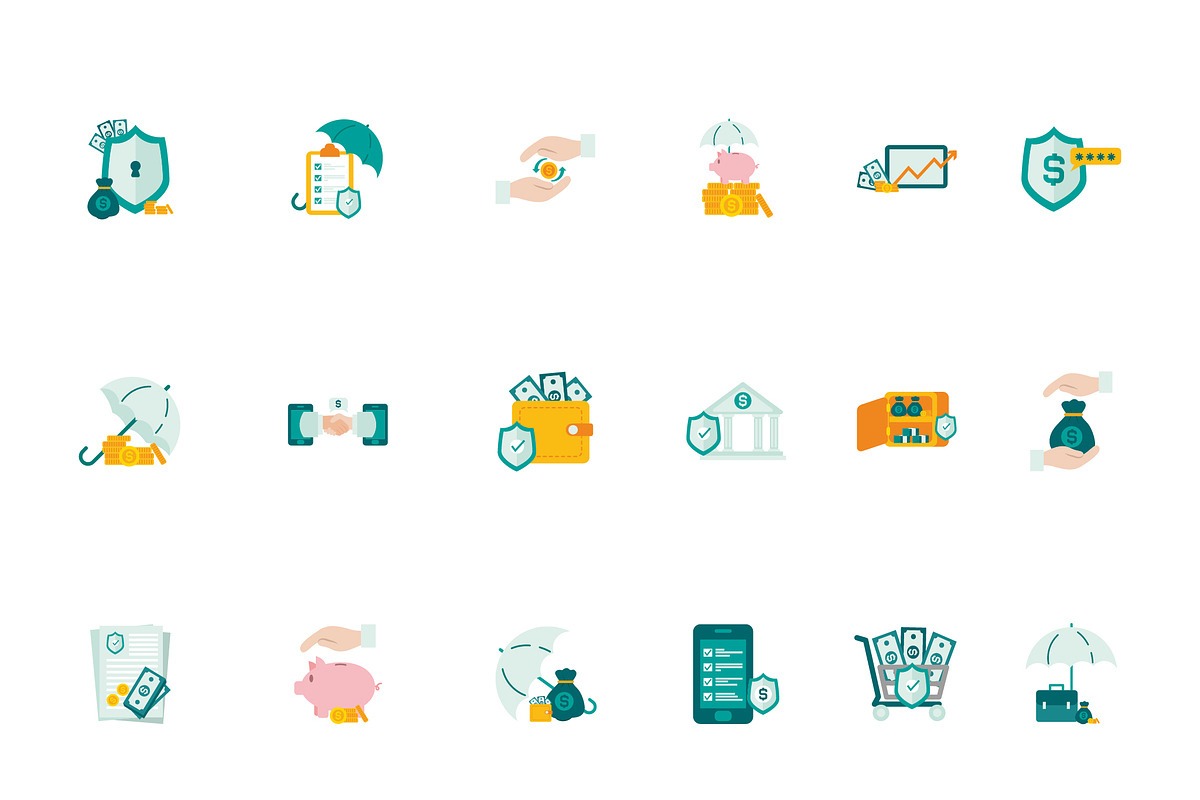 Money Guaranteed Icon Set