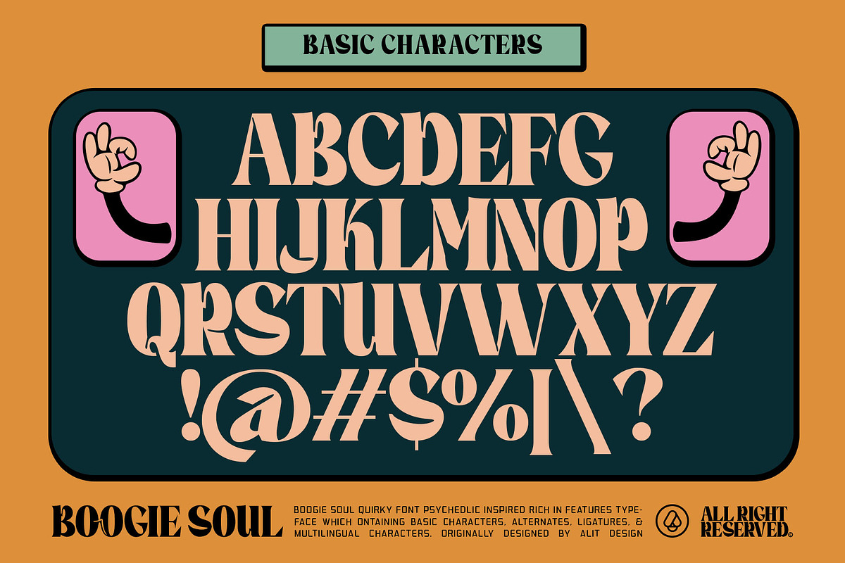 Boogie Soul Typeface, a Serif Font by alit design (Photo 2 of 18)