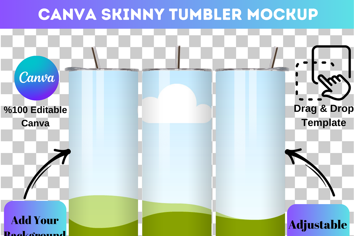 Tumbler Mockup Canva 346, a Graphic by AtacanDigital (Photo 3 of 3)