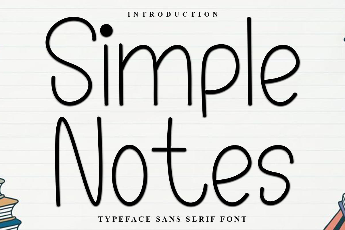 Simple Notes, a Sans Serif Font by FreshTypeINK (Photo 1 of 6)