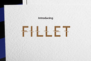 FILLET, a Sans Serif Font by da_only_aan (Thumbnail 1 of 6)