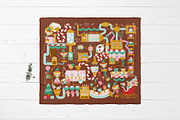 Christmas Elf Factory Vector Kit, a Seasonal Illustration by Svitlana Kharchuk (Thumbnail 12 of 13)