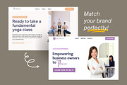 Yoga Class Canva Website Template, a Templates & Theme by Kindelight (Thumbnail 5 of 6)
