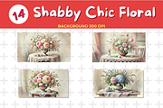 Watercolor Shabby Chic Floral Backgr, an Education Illustration by John_Walker (Thumbnail 3 of 5)