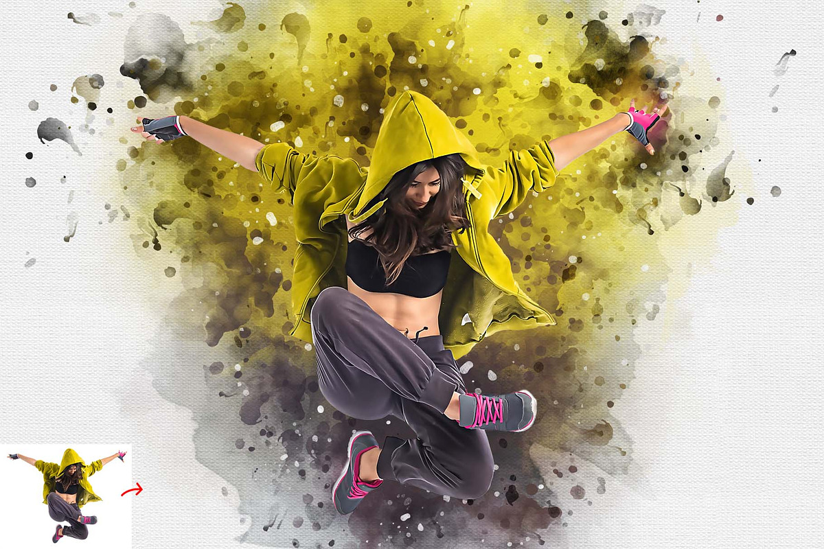 Brush Art Photoshop Action, an Action Add-On by MRI STUDIO (Photo 5 of 16)