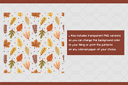 Autumn Leaves Clipart and Patterns, a Pattern Graphic by Drafts n Doodles (Thumbnail 8 of 8)