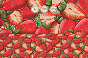 Fruits & Vegetables Vintage Patterns, a Pattern Graphic by ConceptCafe (Thumbnail 2 of 5)