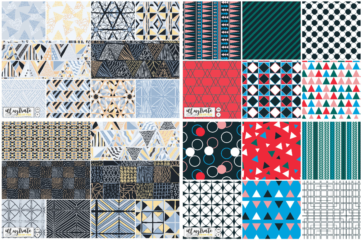 HUGE Seamless Vector Pattern Bundle, a Pattern Graphic by illuztrate