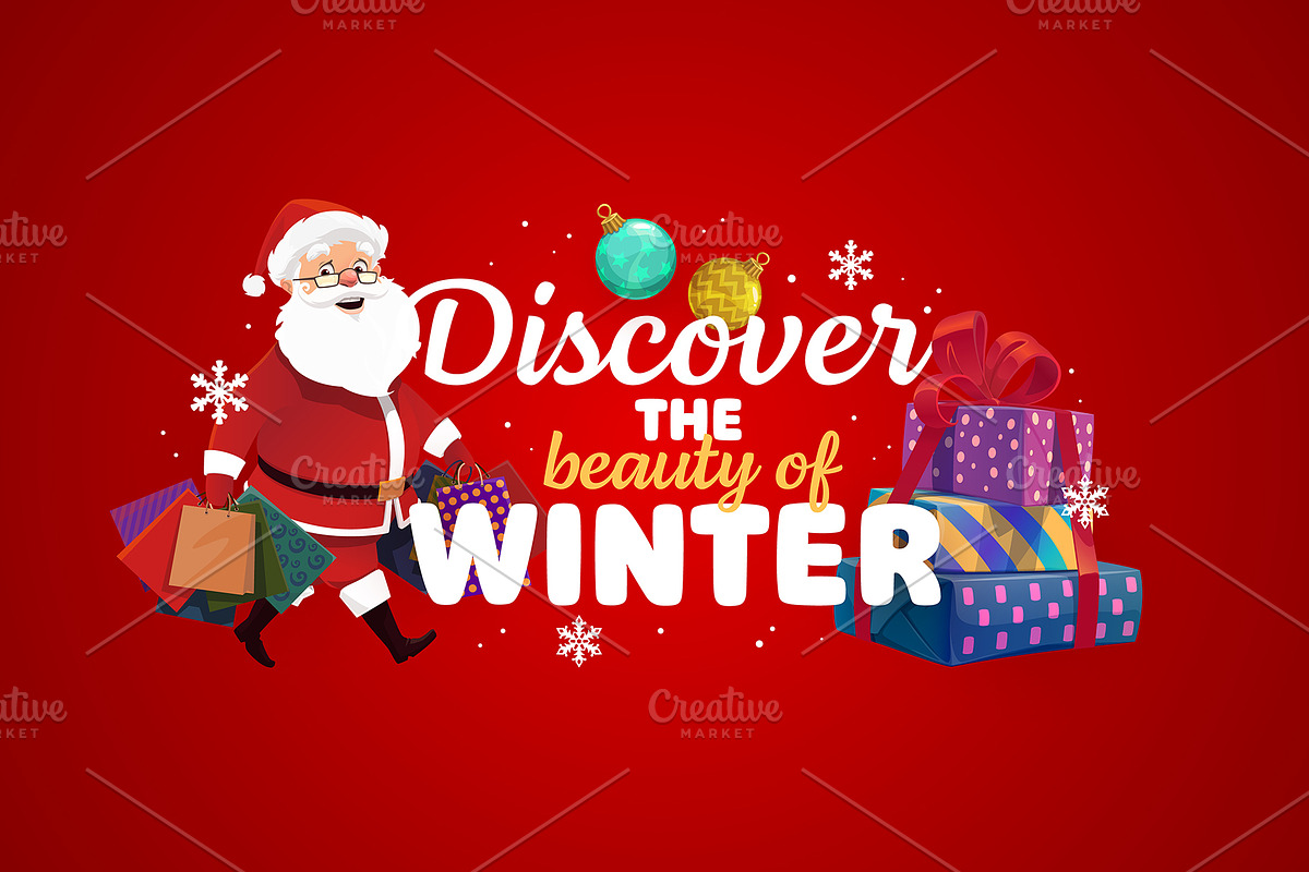 Christmas quote discover the beauty, an Illustration by Vector Tradition (Photo 2 of 3)