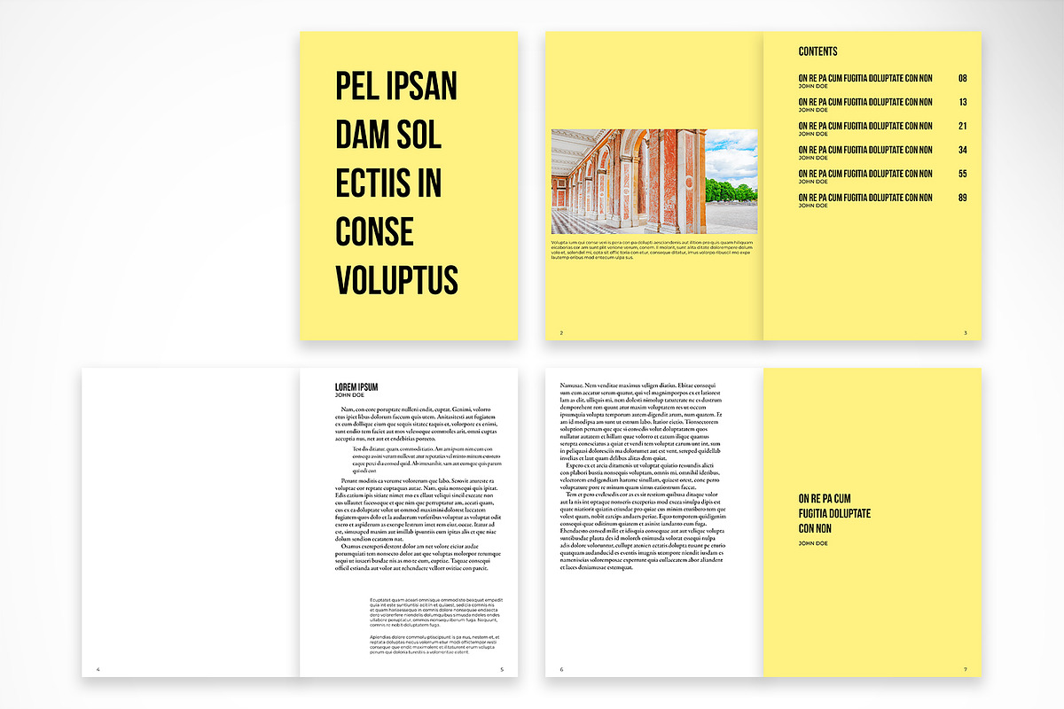 Bold Yellow Academic Report Template