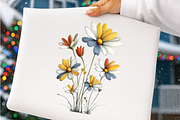 Summer Flowers Clipart, an Illustration by SinaCreation (Thumbnail 6 of 9)