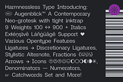 90% Off Neue-Augenblick Family, a Font by HARMNESSLESS (Thumbnail 3 of 30)