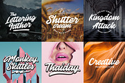 Thunder, a Script Font by Allmostudio (Thumbnail 4 of 8)