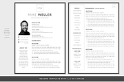 Resume Template WORD Classic CV, a Resume Template by PAPPERMINT RESUME STUDIO (Thumbnail 2 of 5)