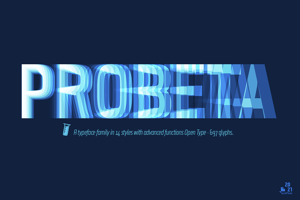 Probeta Extra Bold & Italic -4 fonts, a Sans Serif Font by deFharo (Photo 6 of 8)