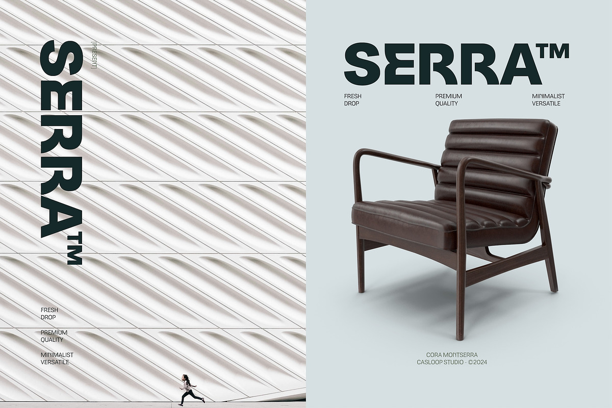 Cora Montserra - Modern Sans 9 Fonts, a Sans Serif Font by Casloop Studio (Photo 6 of 9)