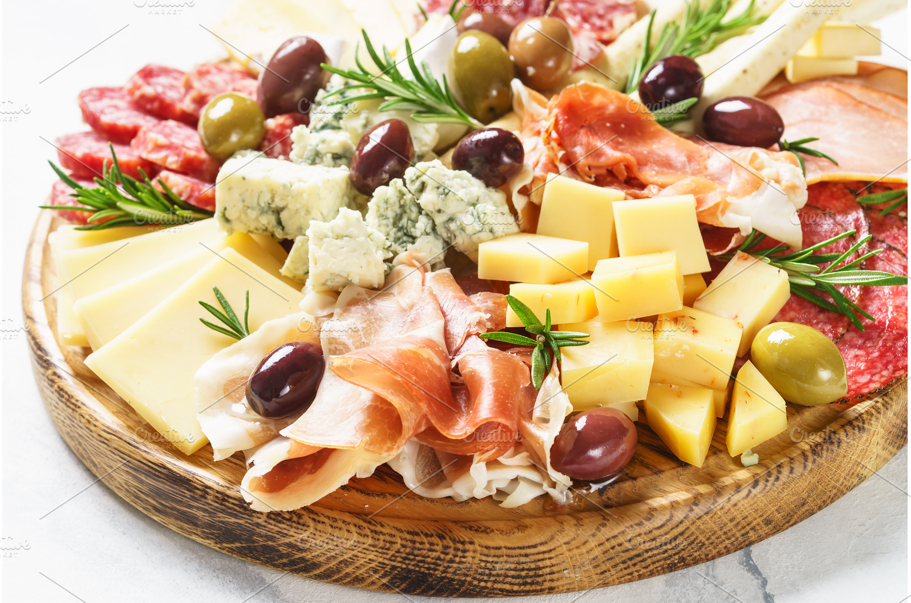 Antipasto platter with jamon, a Food & Drink Photo by Nadia-nb
