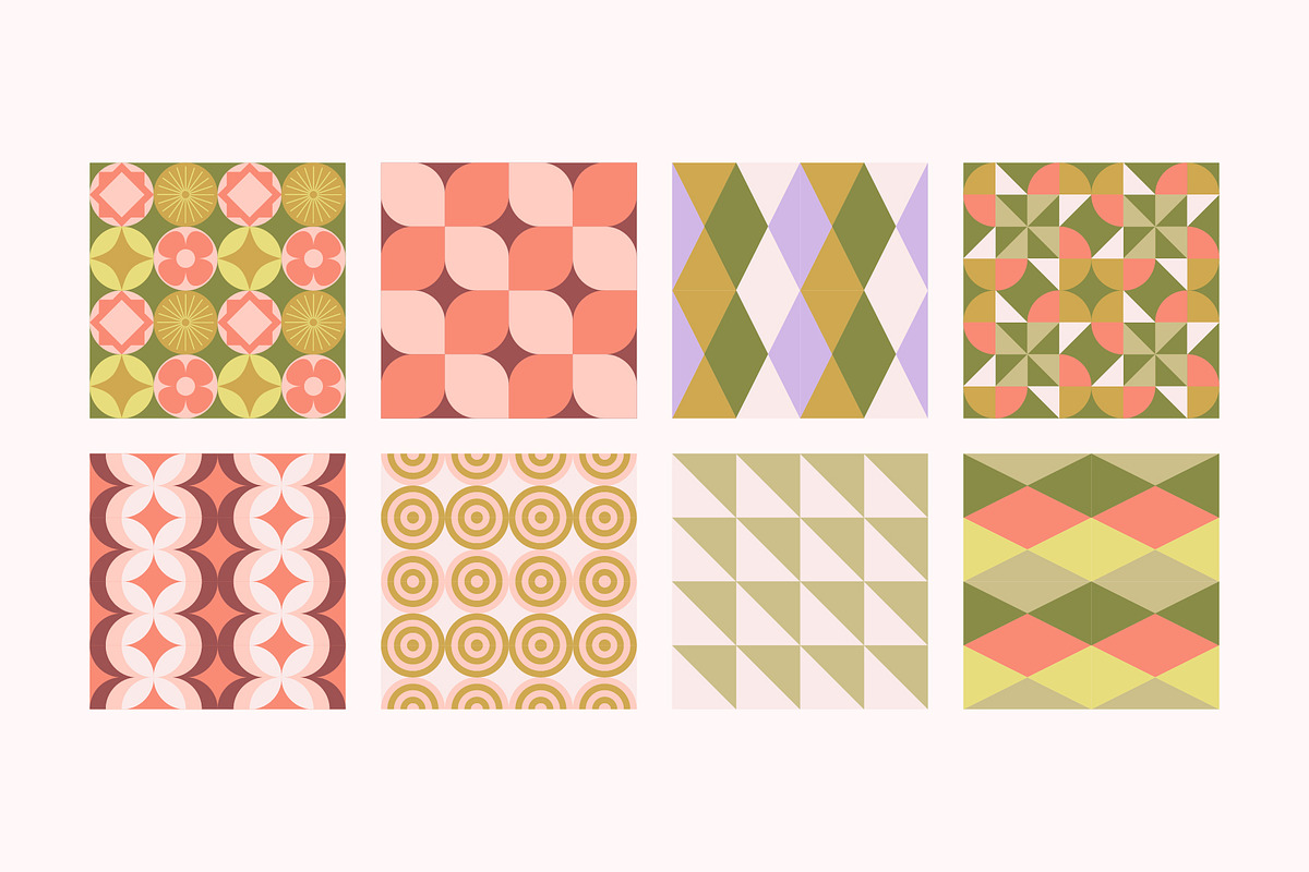 Seamless Geometric Patterns, a Pattern Graphic by Léo Alexandre (Photo 7 of 22)