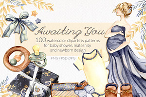 Baby Shower Watercolor Collection