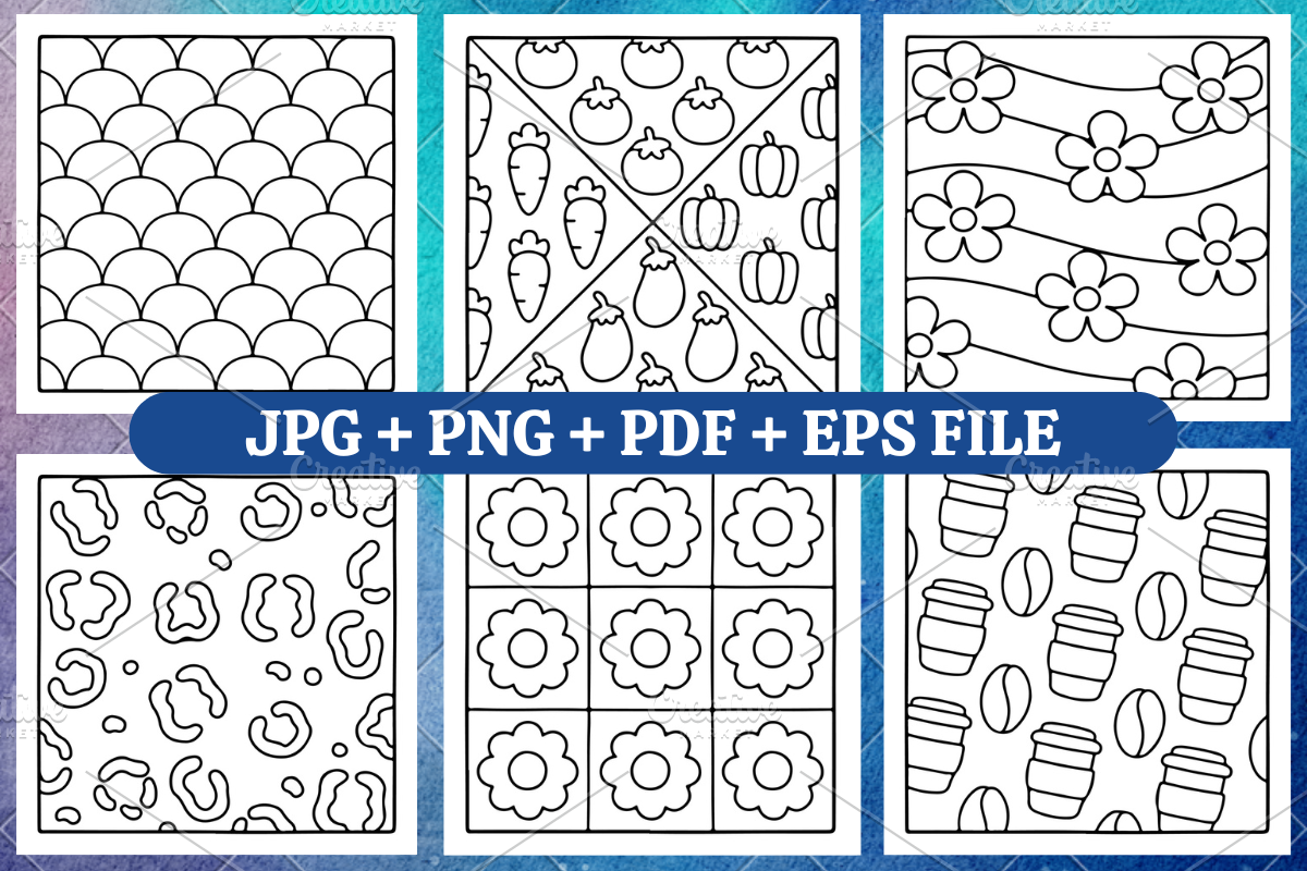 Bold and Easy Patterns Coloring Book, a Decorative Illustration by Coco Bloom (Photo 2 of 4)