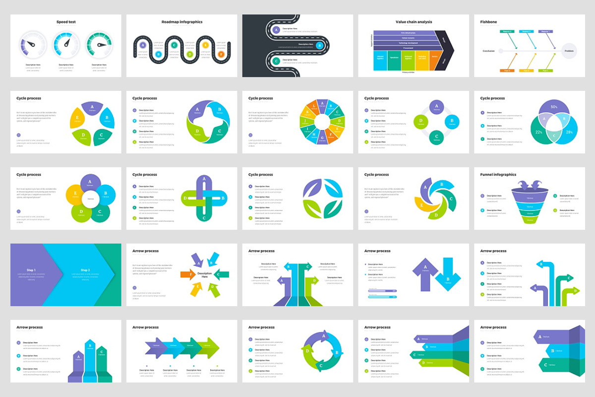 Infographics v.2, a Presentation Template by Presentation Templates (Photo 2 of 4)