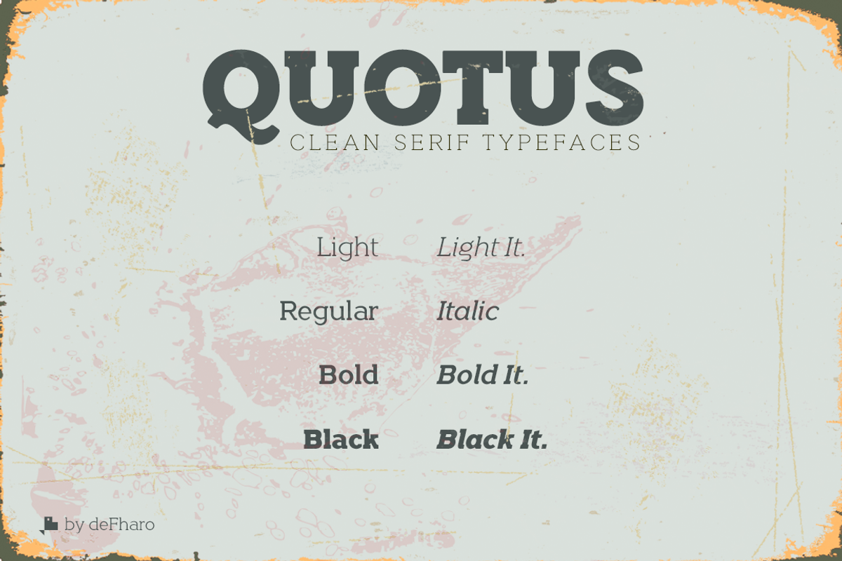 Quotus Slab Bracketed -8 fonts- preview 2