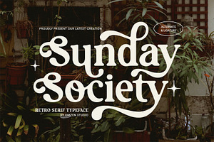 Sunday Society | Modern Retro Serif, a Serif Font by BlancaLab Studio