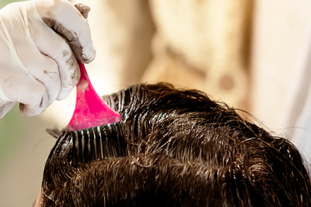 woman dying her hair, a Beauty & Fashion Photo by rarrarorro