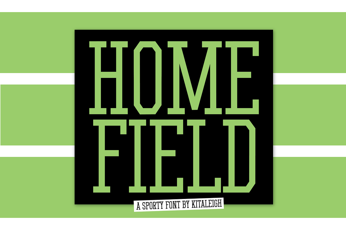 Home Field, a Serif Font by Kitaleigh (Photo 1 of 2)