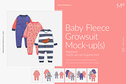 Baby Fleece Growsuit Mock-ups, an Apparel Mockup by Mocca Mockups Store (Thumbnail 3 of 22)